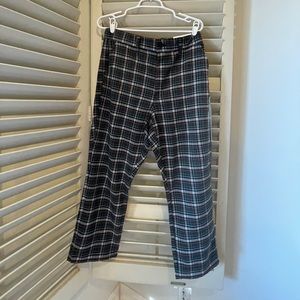 Super high-waisted Plaid skinny pant